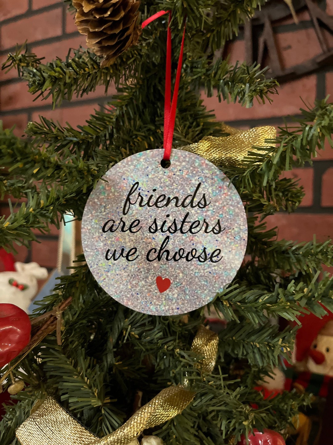 Best Friend Christmas Gift, Friend Christmas Ornaments, Friend Ornament ...