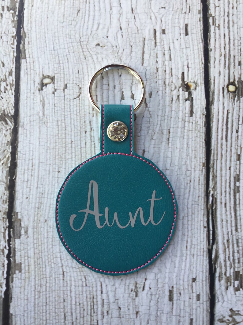 Personalized Aunt Keychain, Aunt Personalized Keychain, Keychain Personalized Aunt, Aunt Personalized Gift, Aunt Birthday Christmas Gift image 1