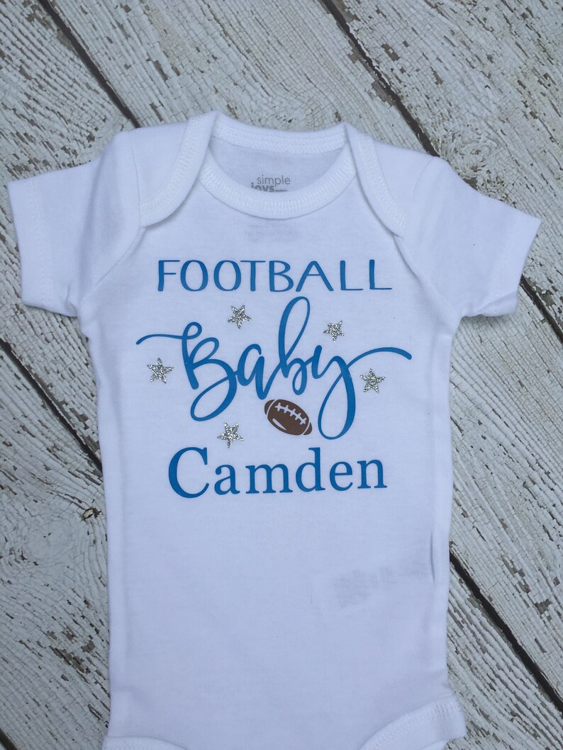 Football Personalized Baby Outfit Baby Personalized Football Outfit Personalized Baby Football Outfit Football Baby Personalized Outfit