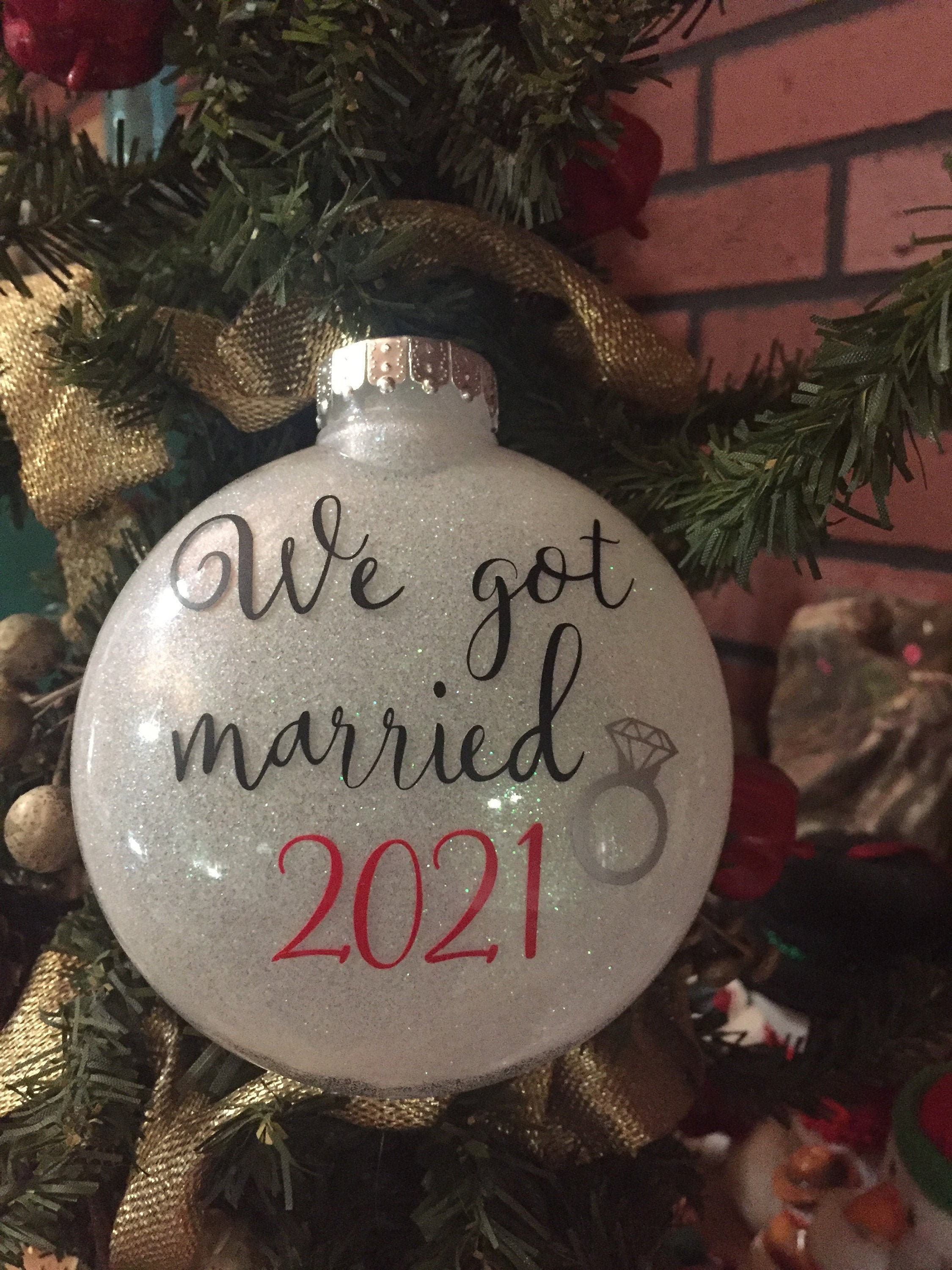 Married Ornament Ornament Married Just Married Ornament Etsy