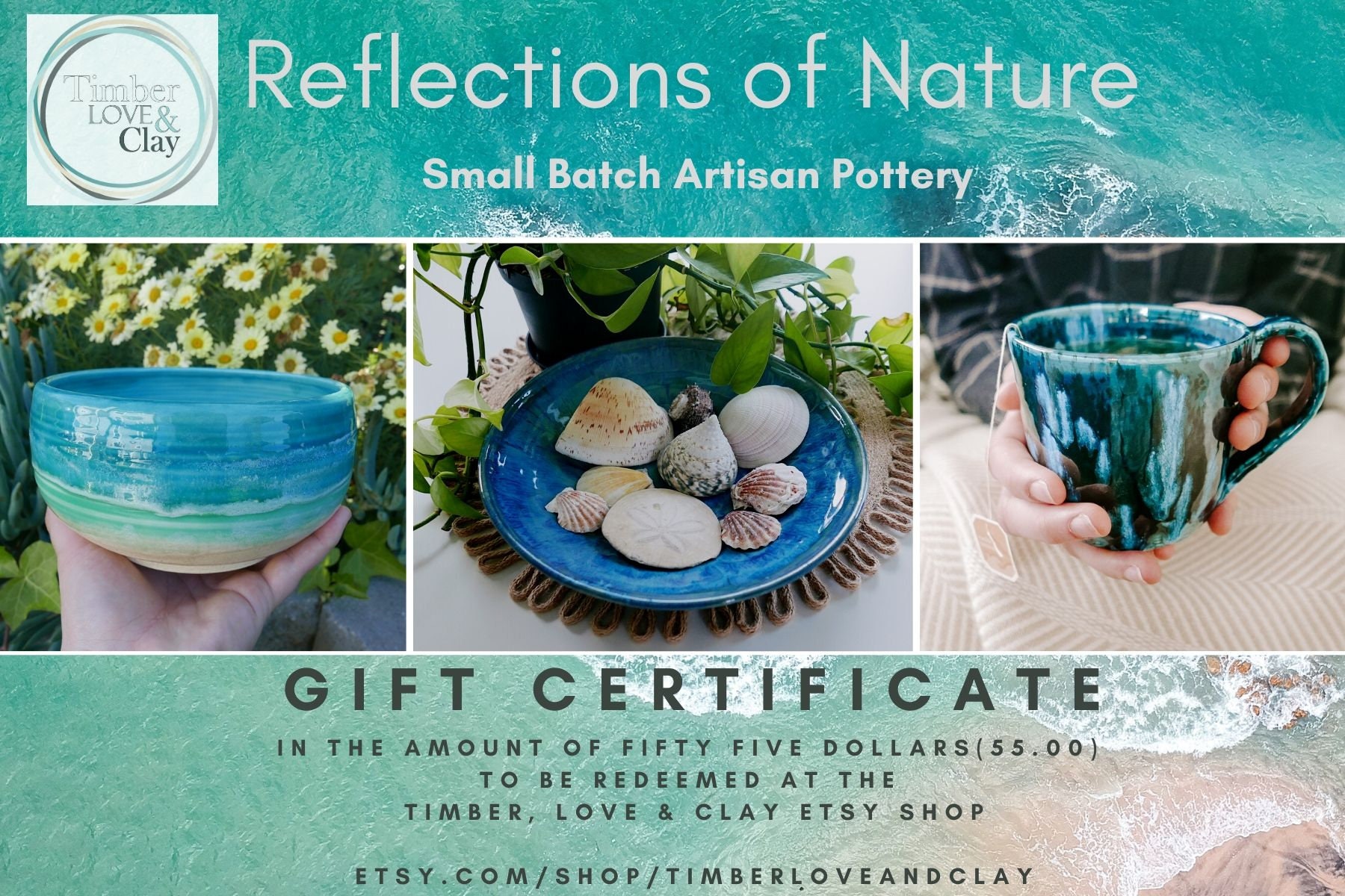 Pottery Gift Card Electronic Gift Card E Gift Certificate E Etsy
