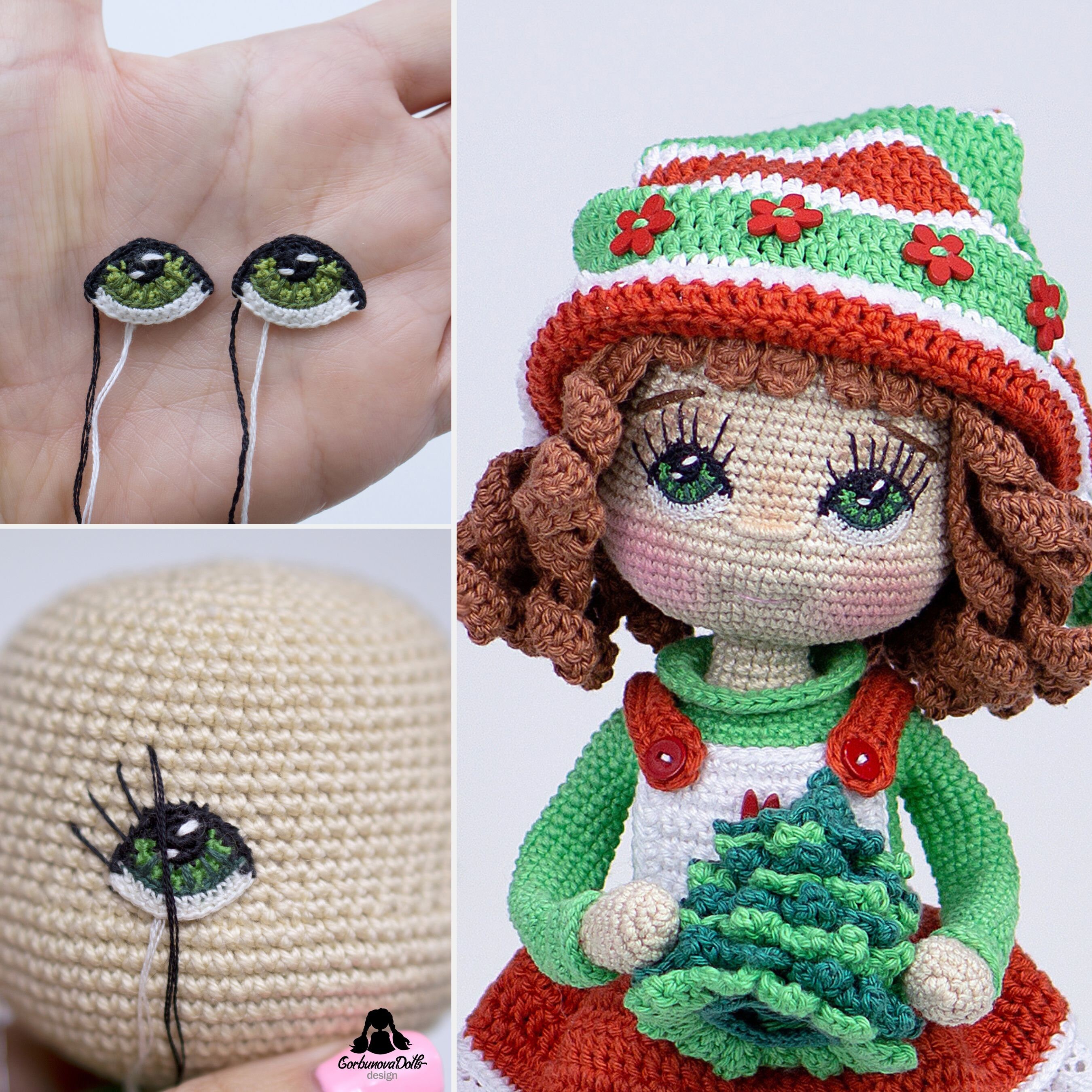 Ravelry: Eyes for dolls and animals pattern by Isabela Bessa