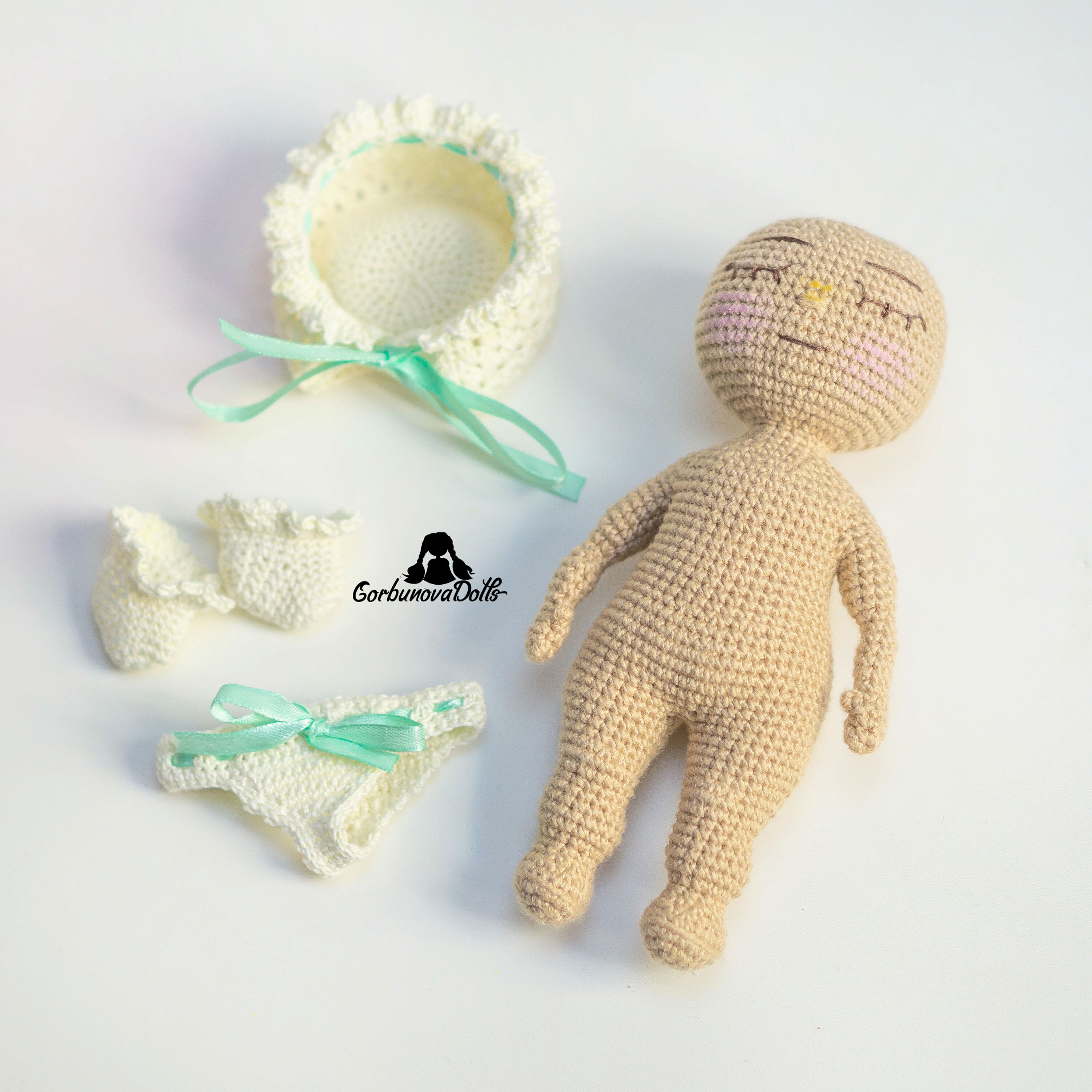Crochet Doll Pattern: Michelle Body Only