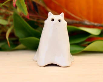 Ghost Cat—Handmade Ceramic