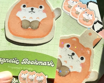 Cozy Fox Magnetic Bookmark: Totoro-Inspired Stationery Gift