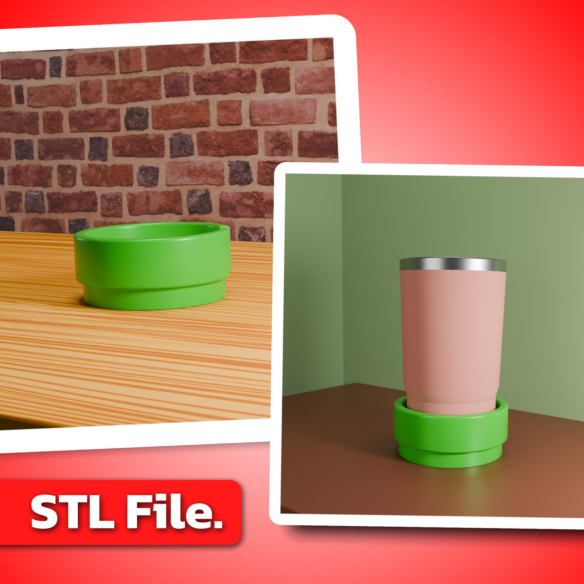 Super Mario Warp Pipe Mug Holder STL File | Gamer Desk Decor - Etsy