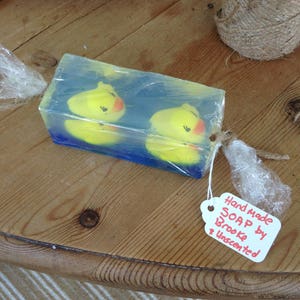Handmade Unscented Duck and Ducking Bar Soap for Children and Bubble Baths