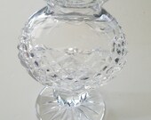Waterford Crystal hurricane lamp 7.5 inches heavy