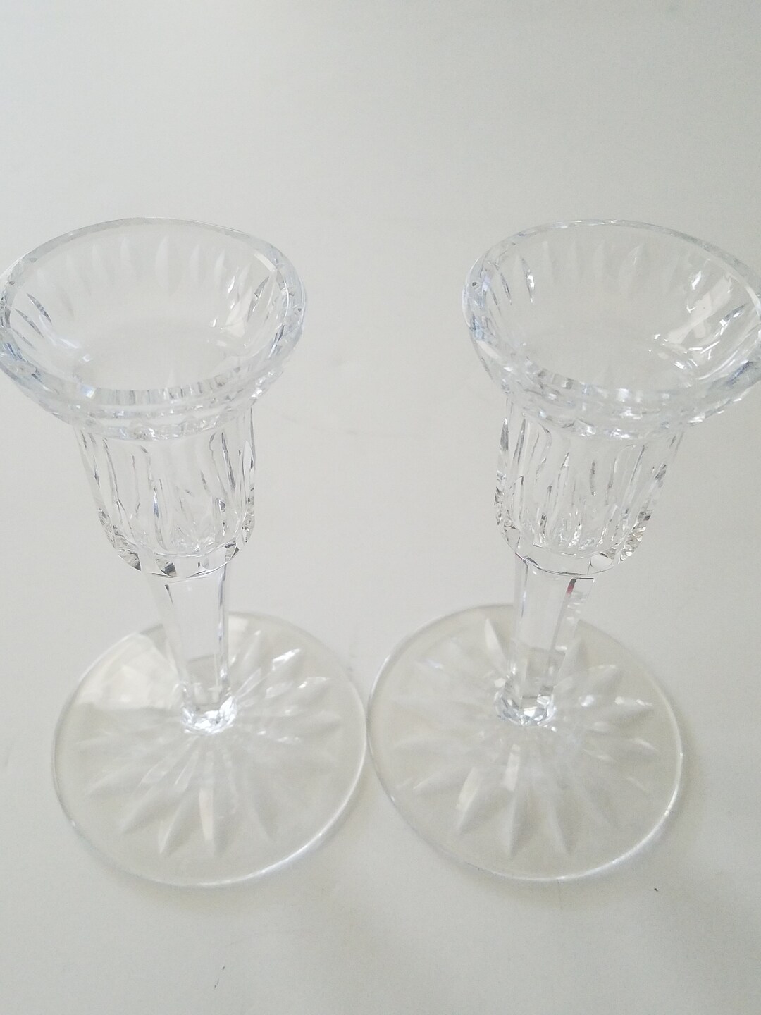 Pair of Waterford Crystal Candlestick Holders Etsy