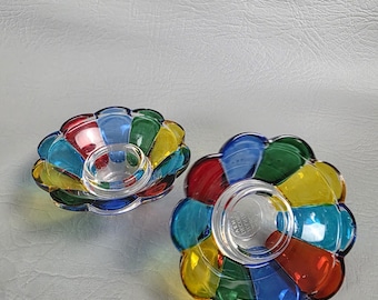 2 Zucchin Candleholders Handmade and Decorated in Venice Italy