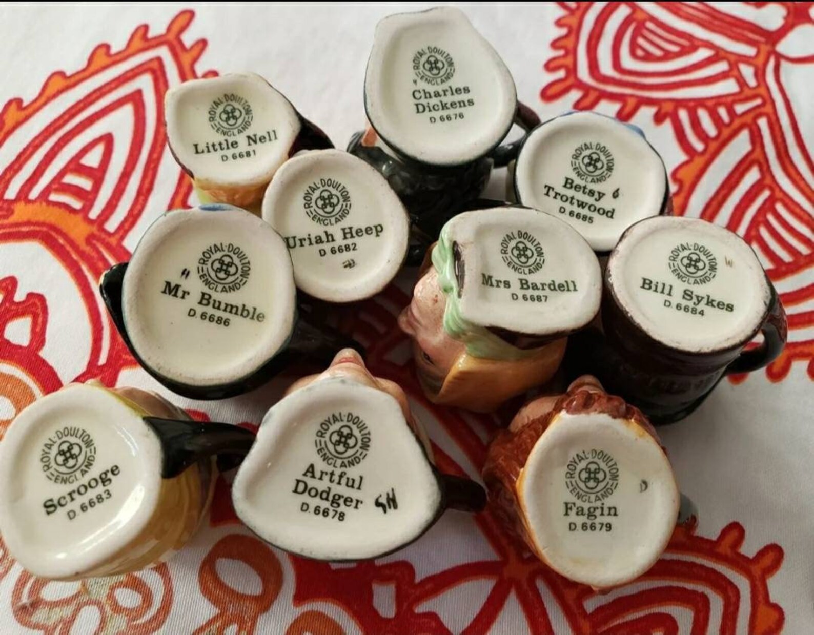 10 Royal Doulton Mini Toby Mugs England Etsy