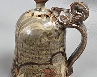 Vintage Ceramic Cheese Shaker Made by Artist John Glick of Plum Tree Pottery 1960s Stunning