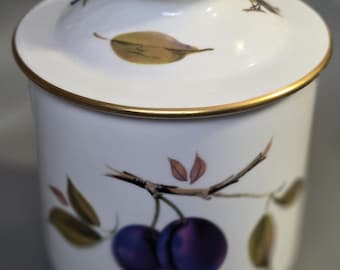 Royal Worcester Evesham Pojemnik z pokrywką Anglia Naczynia do piekarnika i stołu