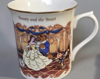 2002 Disney The Animated Classics Mug Collection Beauty & The Beast Lenox Mug