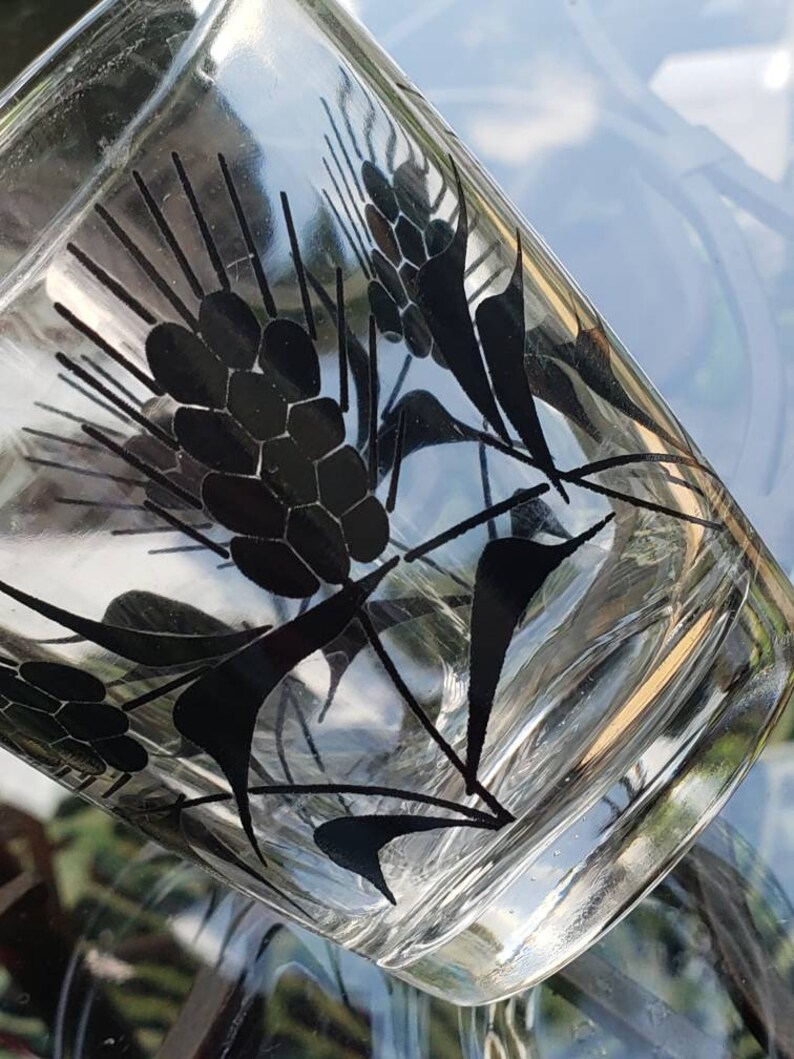 Vintage Breakstone Sour Cream Glass Black Etsy