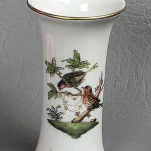 Rothschild Bird 3 inch Mini Bud Vase by Herend made in Hungary