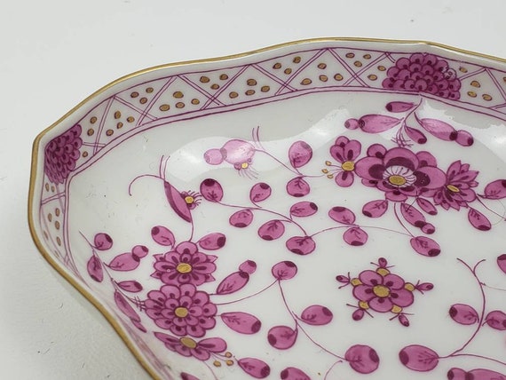 Meissen Pink Flowers Pin Plate - Etsy