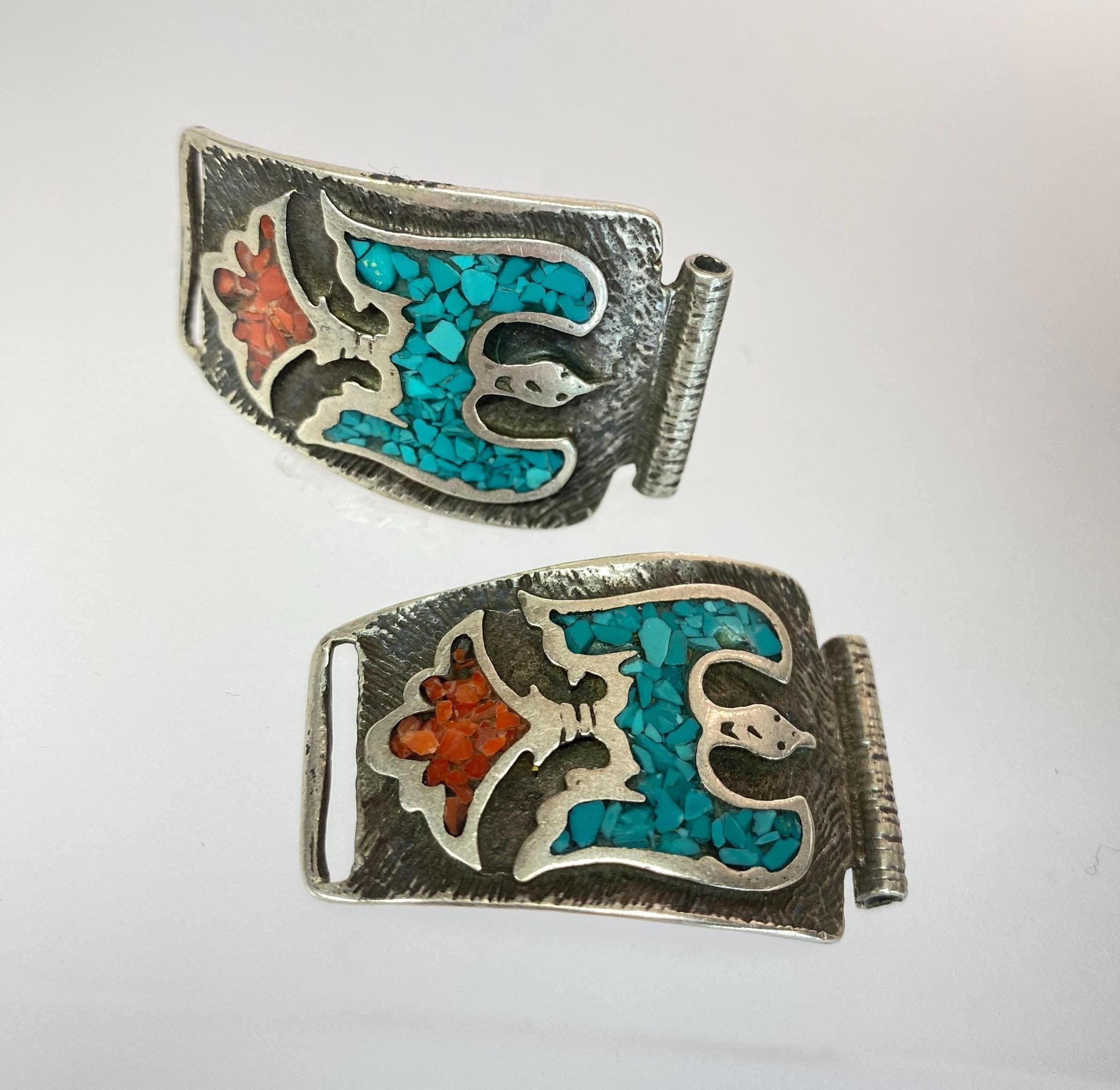 Vintage Native American Sterling Silver Thunderbird Men
