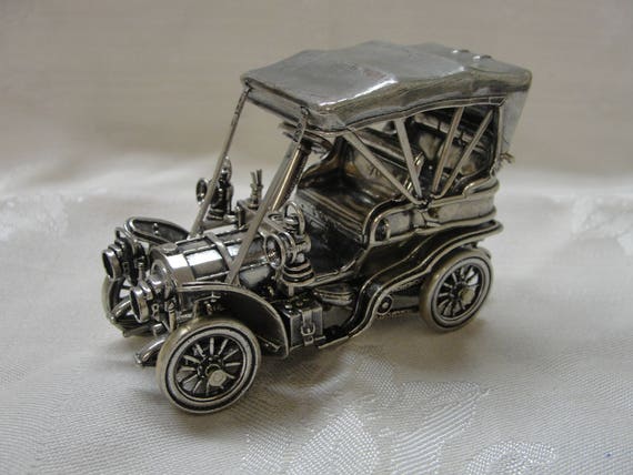 Vintage Franklin Mint Silver Car Miniatures The 1903 Fiat Etsy