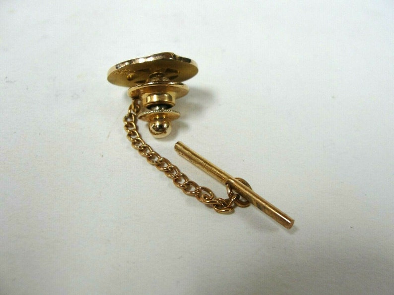25 Years Anniversary Tie-Pin 10K Yellow Gold Diamond Good Year 2.3g