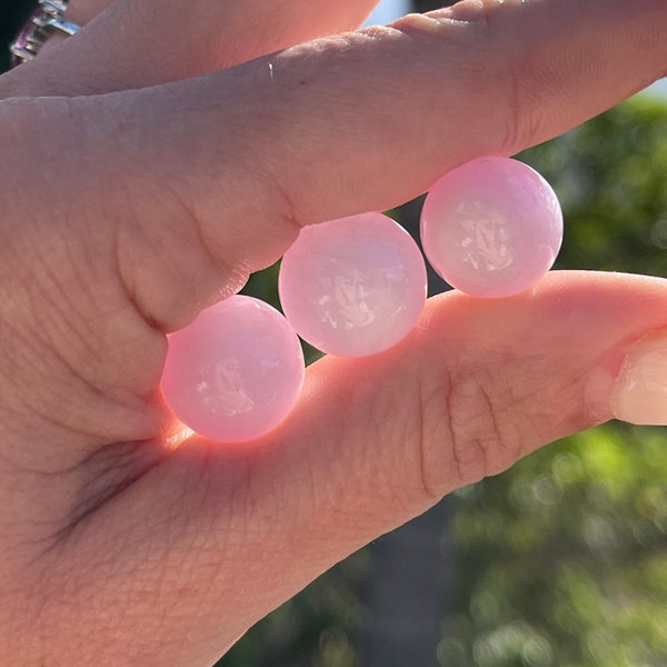 Mini Kunzite Sphere, Natural Crystal, Polished Kunzite, Kunzite, Spodumene, Pink Spodumene, Pink Crystal, Kunzite ball, Kunzite Pocket