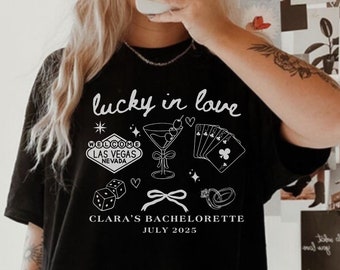 Lucky In Love Bachelorette Shirts, Las Vegas Bachelorette Shirts, Casino Bachelorette, Atlantic City Bachelorette, Lucky Bachelorette Shirt