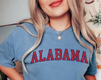 Comfort Colors Alabama Shirt, Alabama Tshirt, Comfort Colors Alabama Football, Tuscaloosa Comfort Colors, Alabama Tailgate Outfit, Bama Tee