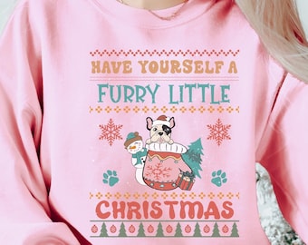 French Bulldog Christmas Sweater, French Bulldog Gift, French Bulldog Ugly Sweater, French Bulldog Christmas Sweatshirt, Y2K French Bulldog