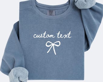 Custom Comfort Colors Sweatshirt, Personalized Group Sweatshirt, Bachelorette Sweatshirt, Girls Trip Sweatshirt Custom Sorority Crewneck