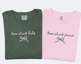 Love Shack Fiance Grand Millennial Bachelorette Shirts