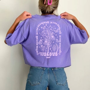 Comfort Colors Christian Purple Shirt, Violet Jesus Shirt, Love Like Jesus comfort Colors, Trust in the Lord, Made to Worship, Christian Tee
