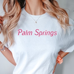 Palm Springs Bachelorette Party Shirt, Palm Springs Shirt, Barbicore, California Aesthetic, Palm Springs Bride, Palm Springs Party Shirt