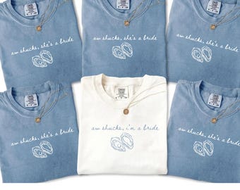 Aw Shucks She's A Bride Oyster Bachelorette Shirts, Aw Shucks I'm a Bride Oyster Shirt, Coastal Bachelorette Shirts, Cape Cod Bachelorette