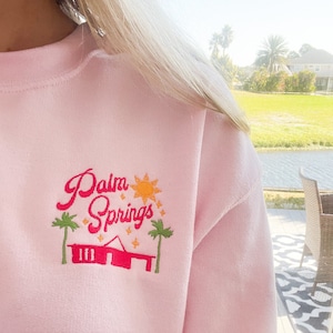 Palm Springs Embroidered Sweatshirt, Palm Springs Bachelorette Party, Palm Springs California, Palm Springs Shirt, California Bachelorette