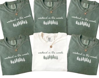 Weekend in the Woods Bachelorette Shirts, Cabin Bachelorette, Gatlinburg Girls Trip Shirts, Girls Cabin Trip Shirt, Camp Bachelorette