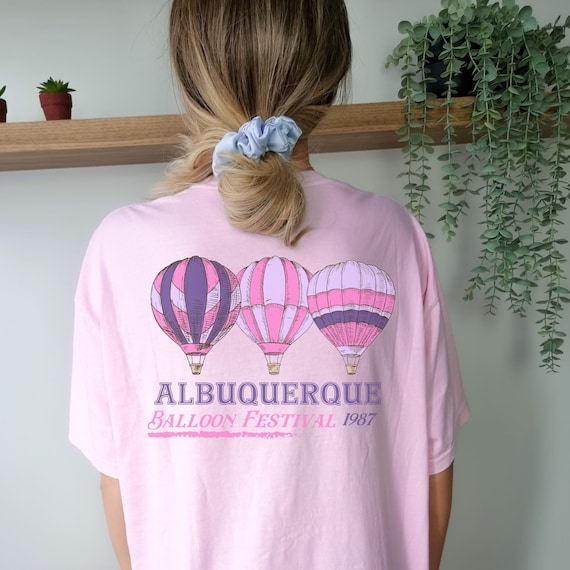 Albuquerque Balloon Festival Shirt, ABQ Fiesta, Albuquerque New Mexico Gift, Oversized Aesthetic Shirt, Vintage Hot Air Balloon Shirt, NM