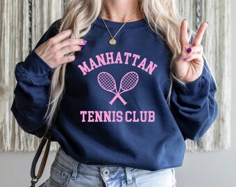 Tennis Club Tshirt - Etsy New Zealand