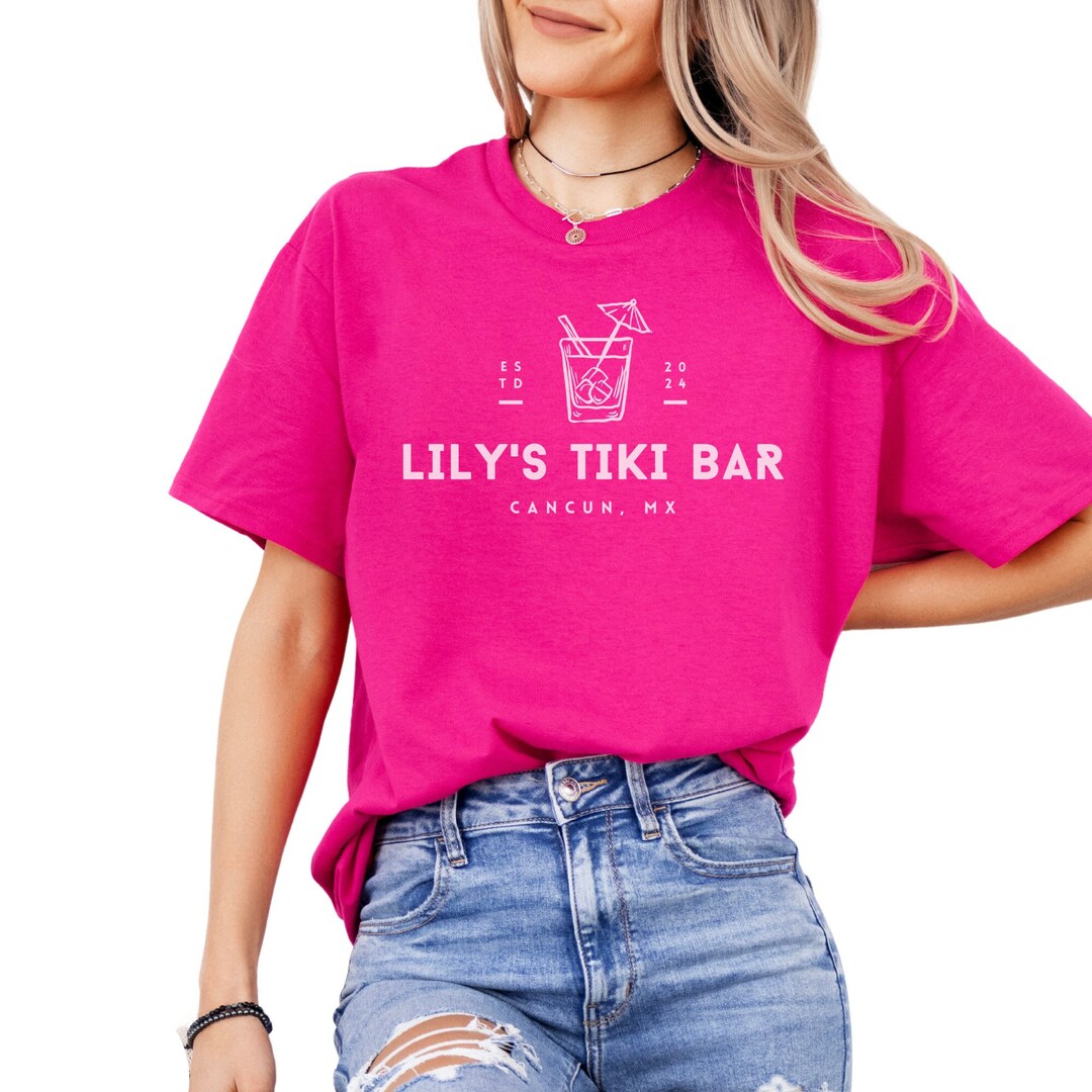Custom Tiki Bar Bachelorette Shirt, Custom Cancun Bachelorette Shirt