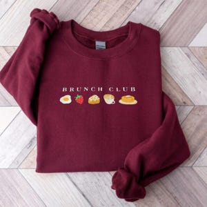 Brunch Embroidery Sweatshirt