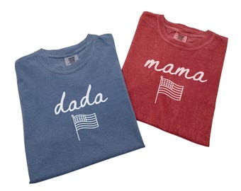All American Girl First Birthday Shirts for Mama, All American Boy Dada Shirt, Little Firecracker First Birthday Family Shirts