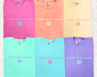 Schools Out for Summer Teacher Last Day of School Shirts, Matching Summer Shirts for Teachers