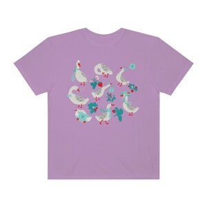 Silly Goose T-shirt, Comfort Colors Goose Shirt, Silly Goose University, Comfort Colors Purple, Vintage Goose, Country Goose, Goose Lover image 4