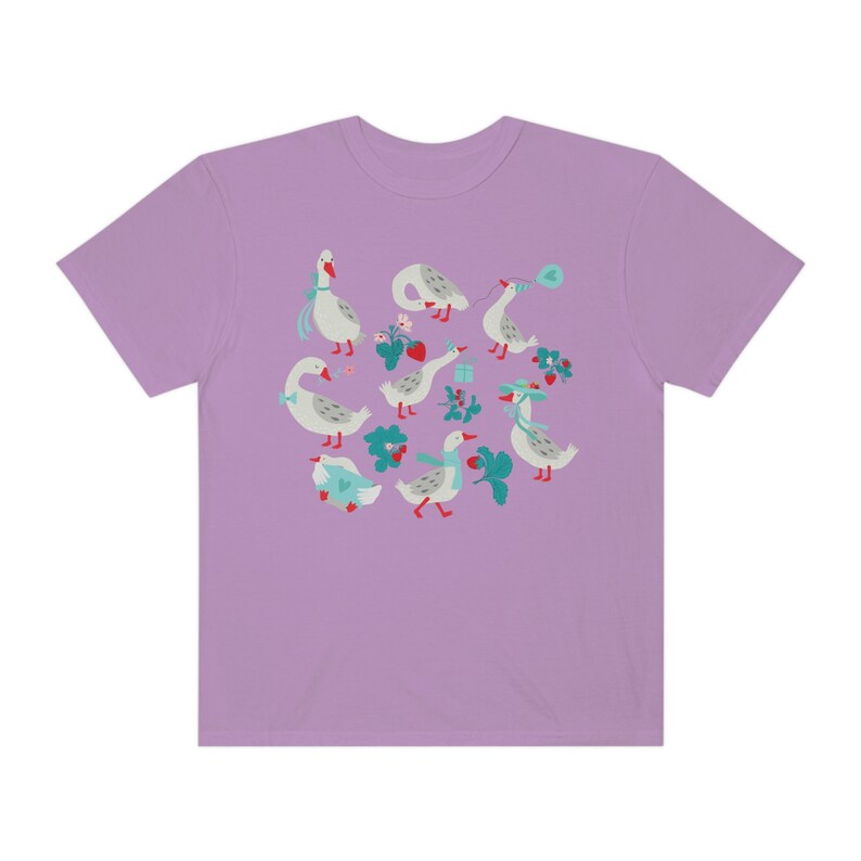 Silly Goose T-shirt, Comfort Colors Goose Shirt, Silly Goose University, Comfort Colors Purple, Vintage Goose, Country Goose, Goose Lover image 4