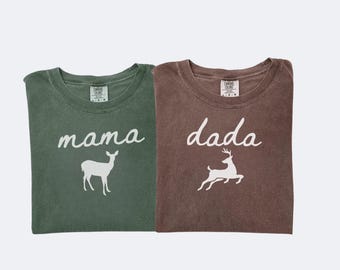 Buck or Doe Gender Reveal Shirts for Mom and Dad To Be, Dada Deer Shirt, Mama Deer Shirt, Team Buck, Team Doe Shirt, Deer Gender Reveal