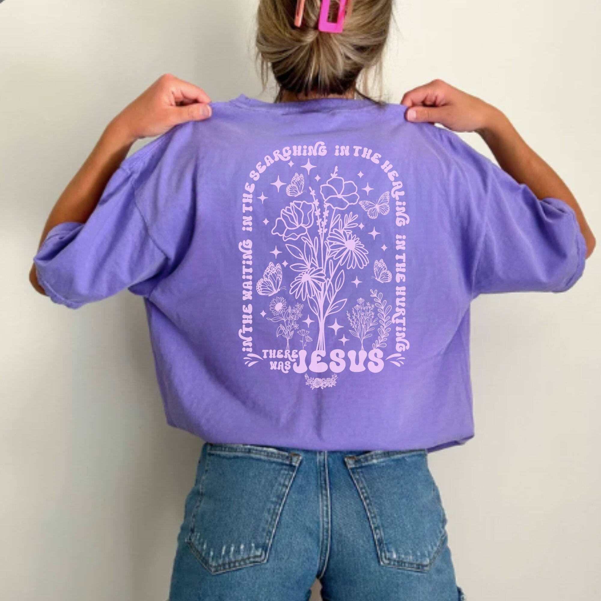 Comfort Colors Christian Purple Shirt, Violet Jesus Shirt, Love Like Jesus comfort Colors, Trust in the Lord, Made to Worship, Christian Tee