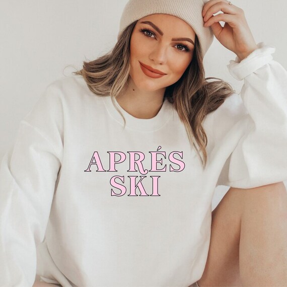 Sweat shirt apres ski tenue de ski week end de ski week end entre filles voyage de ski chemise de ski sweat shirt de ski aspen pull de ski apres ski Vail Etsy France