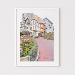 Lombard Street Photo, San Francisco Photography, Urban Photography, California Wall Decor, Travel Print
