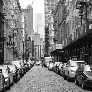 SoHo New York, Greene St, New York Black and White Print, City Vibes, Urban Wall Art, Street Photography, Office Decor