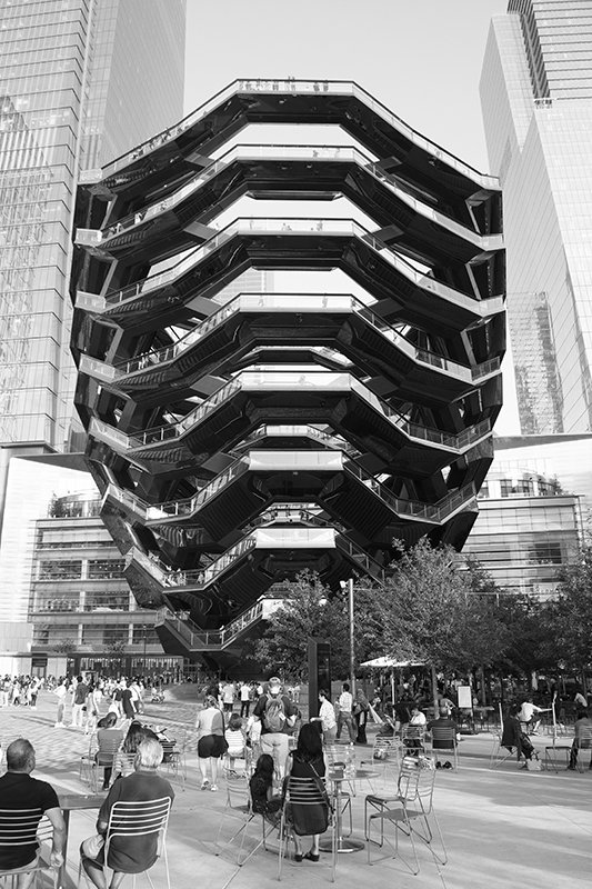 The Vessel, High Line, New York City, Hudson Yards, Black and White, Architecture Print, Fine Art Print, New York Photography