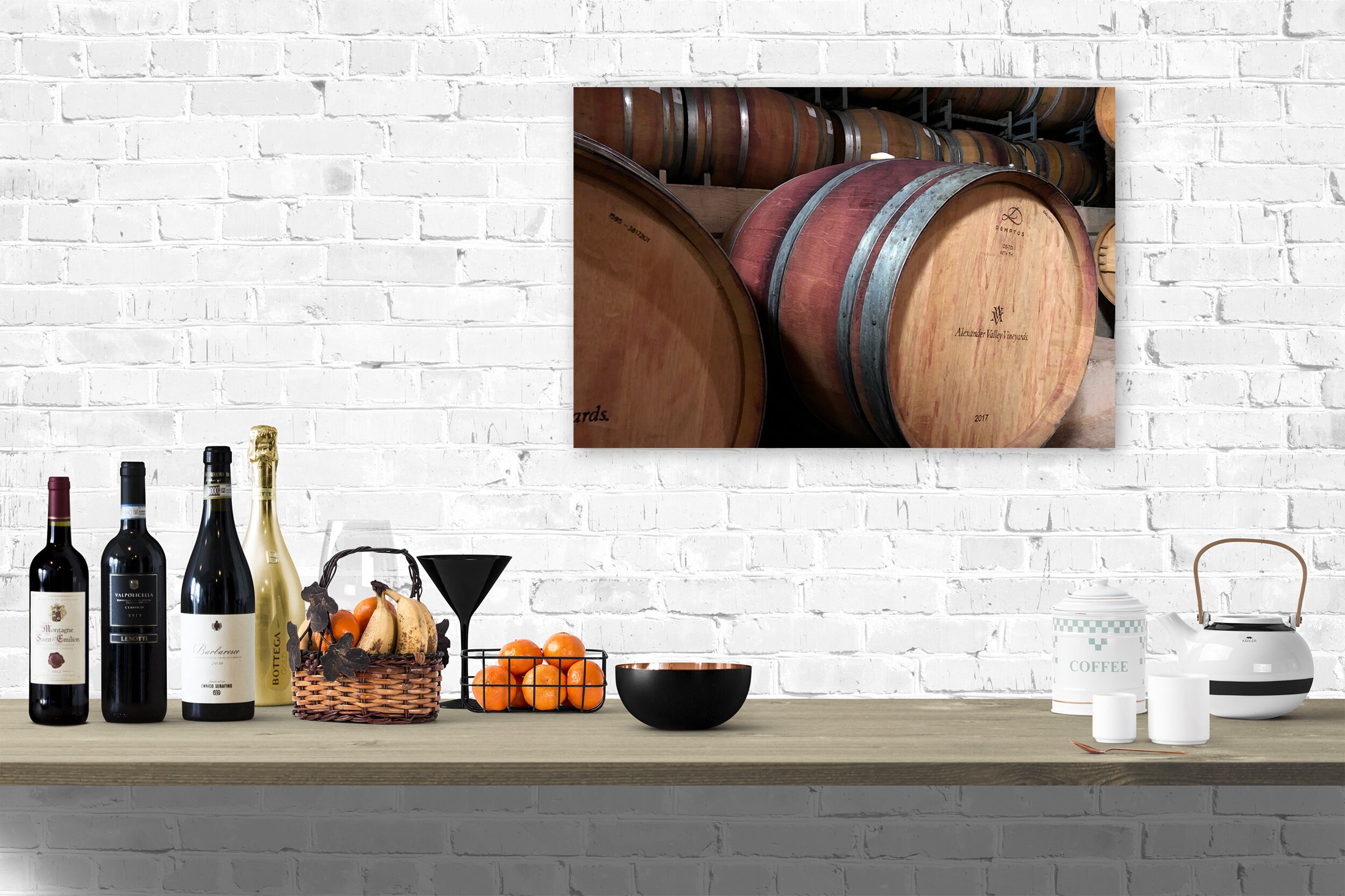 Wine Barrel Photograph Wine Barrels California Wine Country Etsy